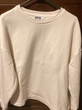 Puma Off-White Crewneck Sweatshirt